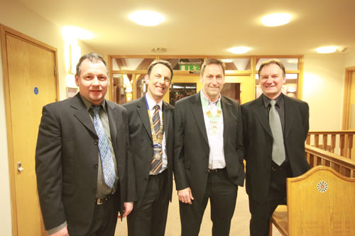 From left to right, Paul Smith, Clive Harper, Andy Self and Barry Louvel From left to right, Paul Smith, Clive Harper, Andy Self and Barry Louvel