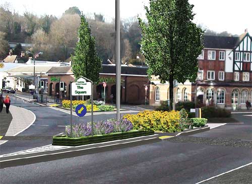 How 'The Square' in Caterham town centre will look after the improvements this summer How 'The Square' in Caterham town centre will look after the improvements this summer