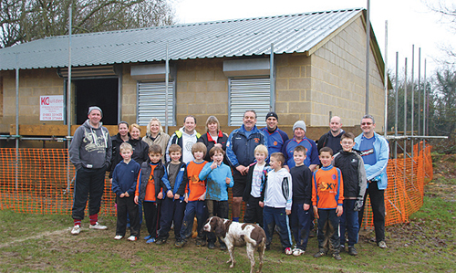 The Caterham Pumas outside their new clubhouse. Photo by Jon Harrison, www.localeventphotos.co.uk