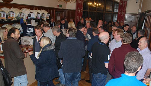 Crowds packing the Soper Hall. Photo by Andy Parr.